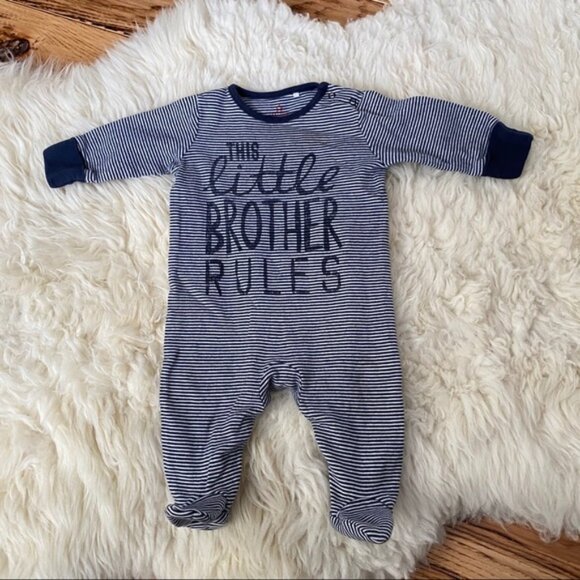 Other - Next Little Brother Sleeper Striped 3 Months